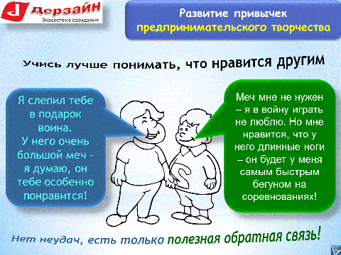 ПРИВЕТ - Детская студия развития предпринимательского творчества, Дерзайн, Воронеж, Вадим Котельников - учись лучше понимать, что нравится другим